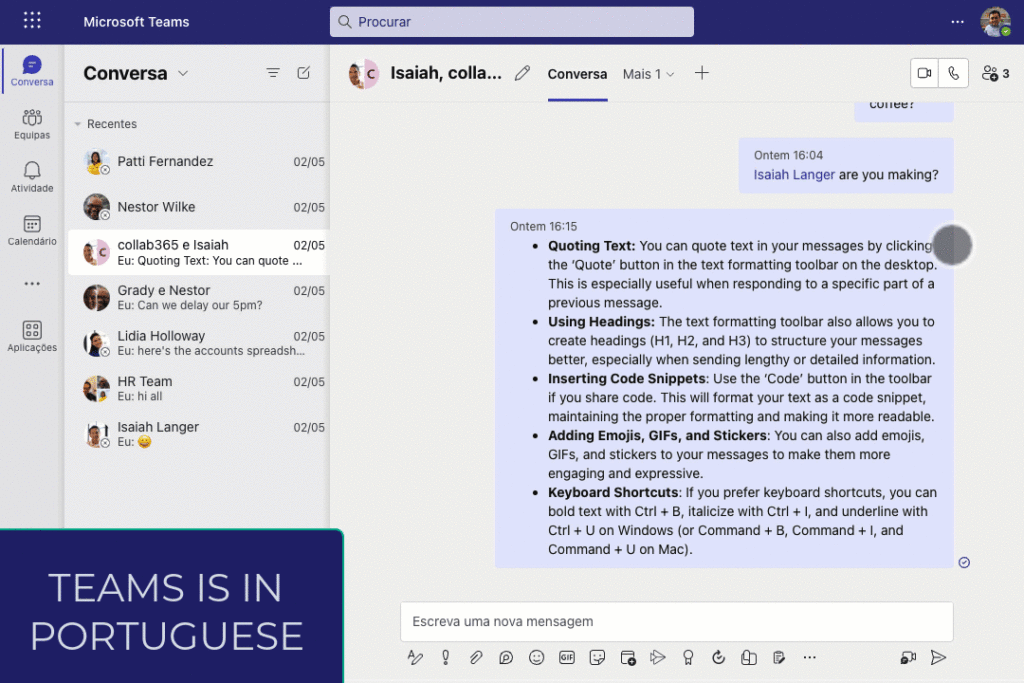 Translate a message in Microsoft Teams Microsoft Support🐄 Conheça as