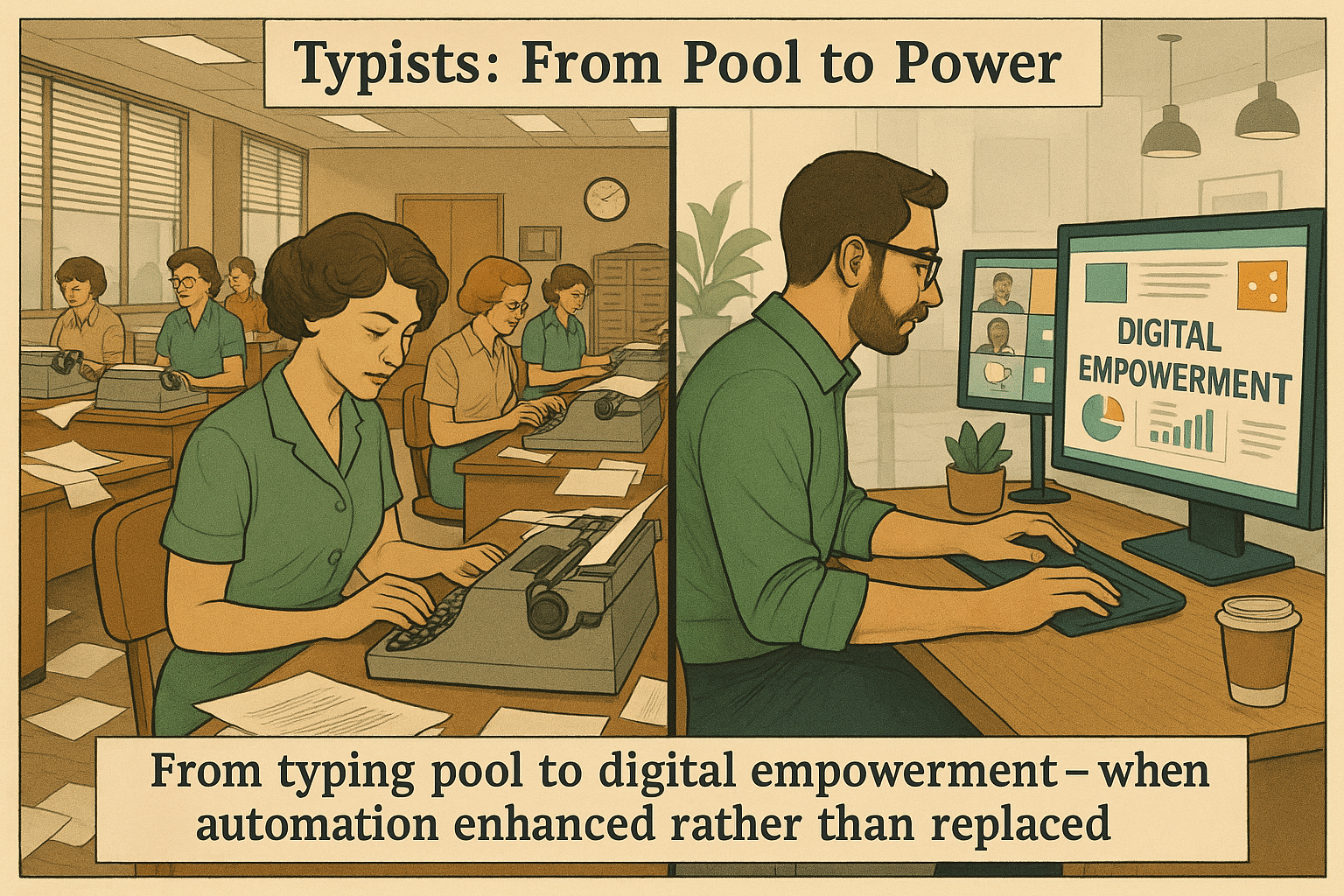 typists to power typists to power